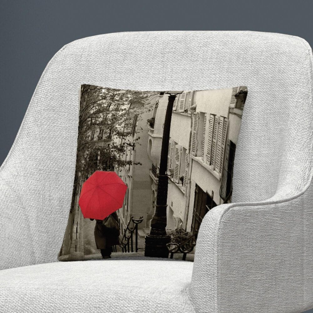 Timberlake Sue Schlabach 'Paris Stroll II' 16 x 16 Decorative Throw Pillow, , large