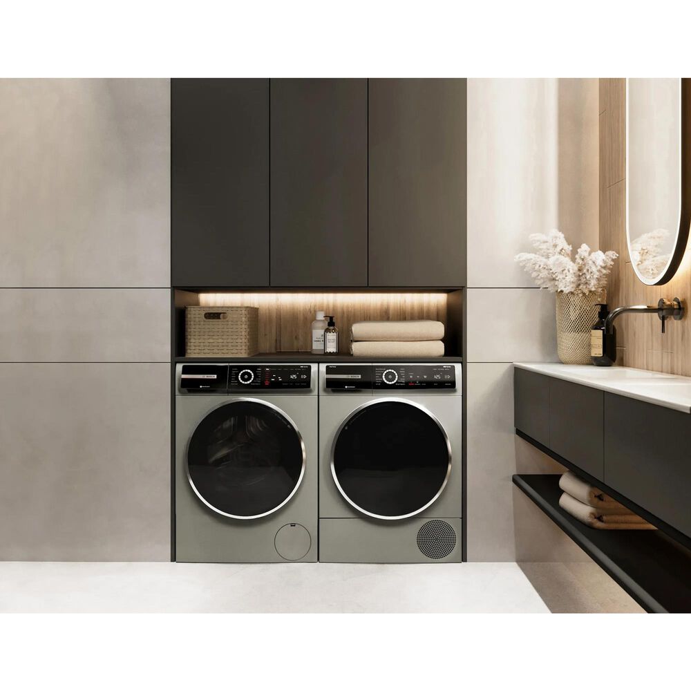 Bosch 800 Series 2.4 Cu. Ft. Front Load Compact Washer in Pearl Steel, , large