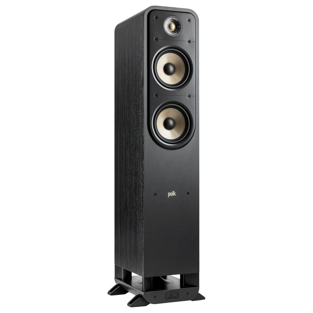 Polk 10&quot; Subwoofer + 6.5 Floorstanding Tower Speaker + 5.25 Center Channel Speaker + 5.25 Bookshelf Speaker + Denon 7.2 Channel AV 8K Receiver Package with HEOS Built-in in Black, , large