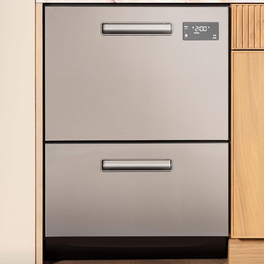 GE Profile 24&quot; Dishwasher Double Drawer in Stainless Steel, , large
