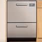 GE Profile 24" Dishwasher Double Drawer in Stainless Steel, , large
