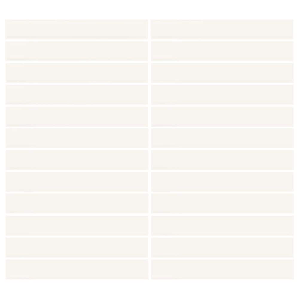 Dal-Tile Color Wheel Matte Arctic White 12" X 10" Mosaic Sheet, , large