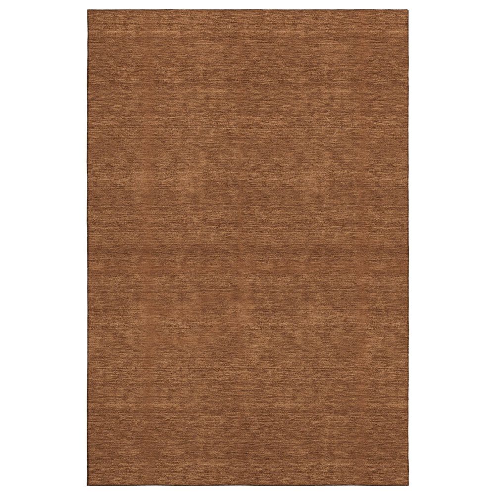 Dalyn Rug Company Soft Essentials Solid Paprika 9" x 12" Area Rug, , large