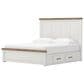 Ashley Savonport King Storage Panel Bed in White and Brown, , large