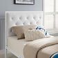 Modway Mia Vinyl Twin Platform Bed in White, , large