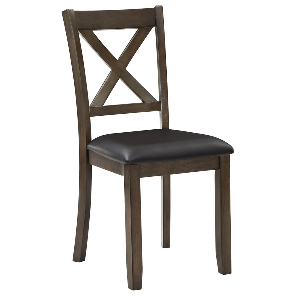 Homelegance Hazel 5-Piece Square Dining Set in Charcoal Brown, , large