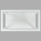 Waltham Urban Icon Rectangular Cocktail Table in Polished White, , large