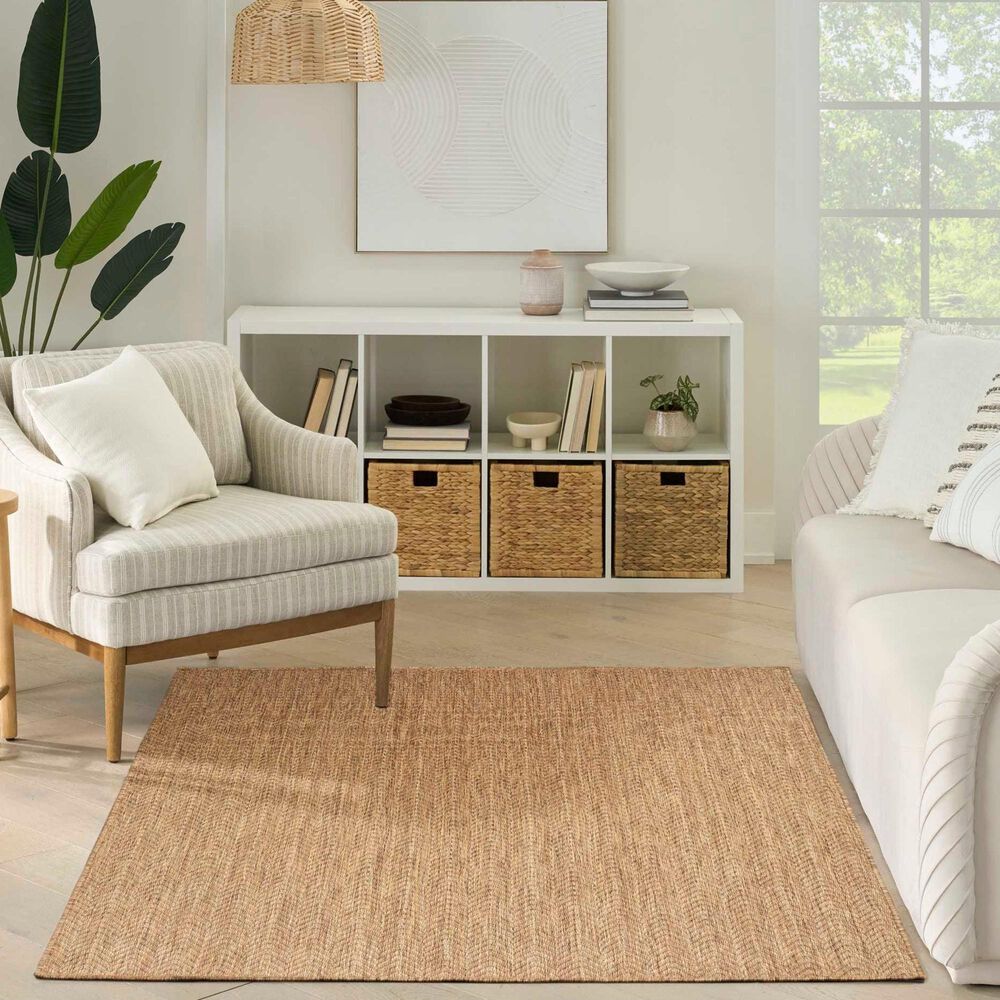 Nourison Horizon HOZ02 Natural 8&#39; x 10&#39; Indoor/Outdoor Area Rug, , large