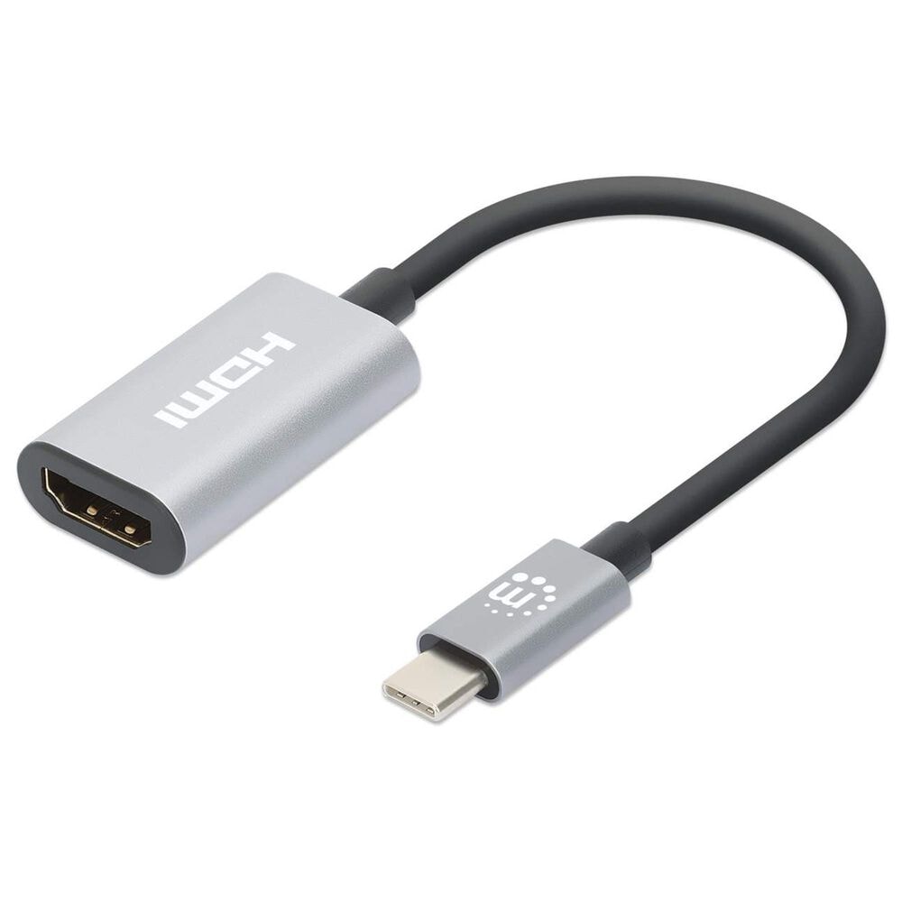 Manhattan 4K USB-C to HDMI Adapter in Space Gray, , large