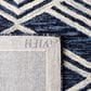 Safavieh Micro-Loop MLP156N 3" x 5" Navy and Ivory Area Rug, , large