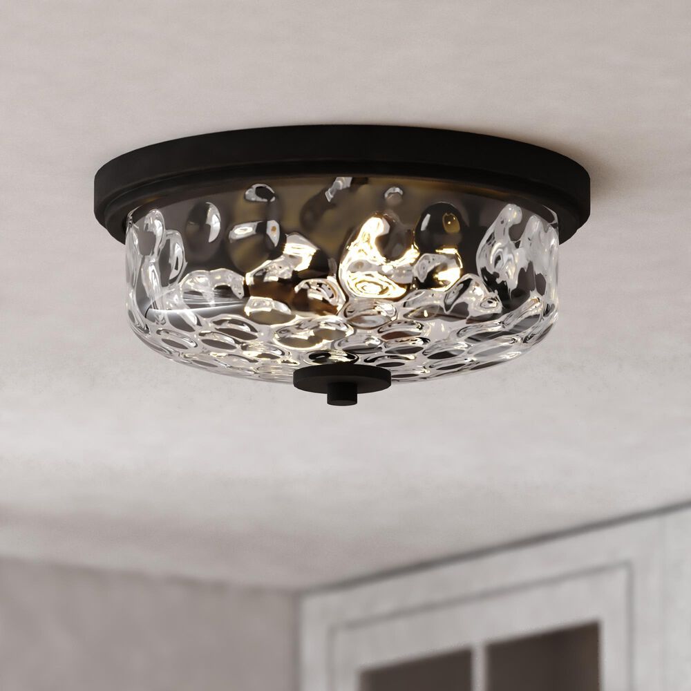 Vaxcel Northlake 2-Light Flush Mount in Matte Black, , large