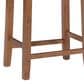 Linon Home Decor Claridge Counter Stool with Natural Cushion in Rich Brown, , large