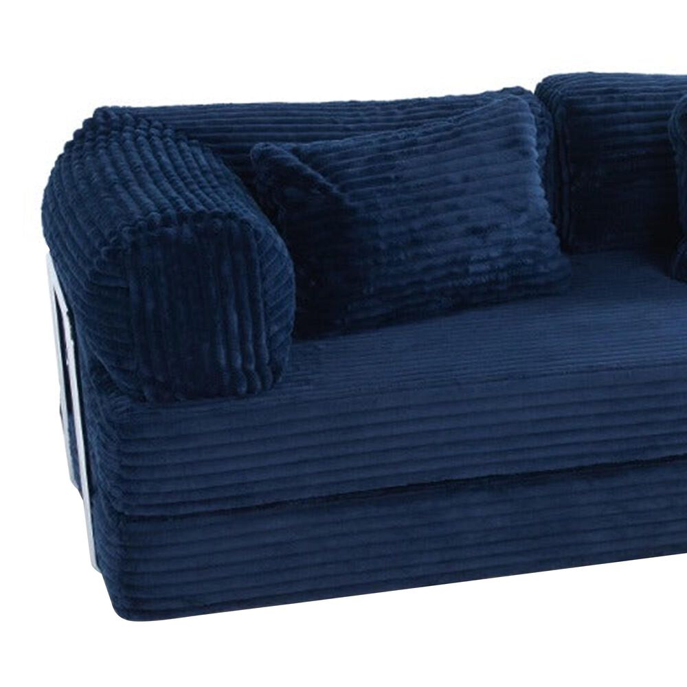 Jaxx Unsofa Stationary Sofa in Midnight Blue, , large