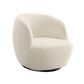 Abbyson Blair Boucle Swivel Chair, , large