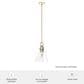 Hunter Klein 12" 1-Light Pendant with Clear Shade in Alturas Gold, , large