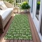Dalyn Rug Company Wonderland WN22 2"3" x 7"6" Green Indoor/Outdoor Runner, , large