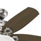 Hunter Builder 42" Ceiling Fan with 2 Lights in Brushed Nickel, , large