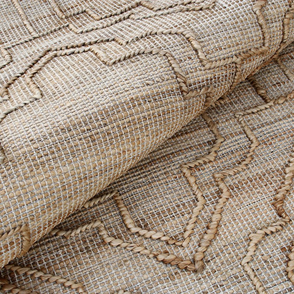 L&amp;R Resources Maples Geometric 10&#39; x 14&#39; Natural Area Rug, , large