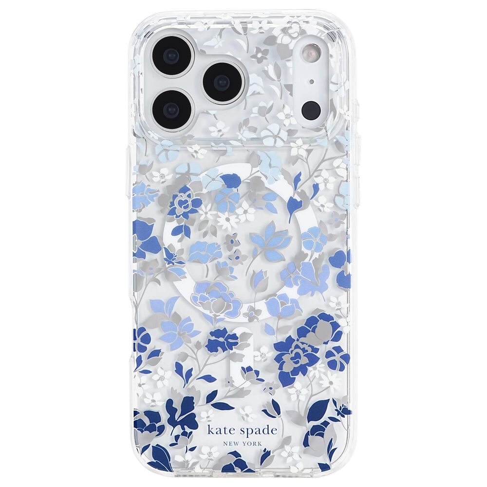 Kate Spade Protective MagSafe Case for iPhone 17 Pro Max in Flowerbed Blue, , large