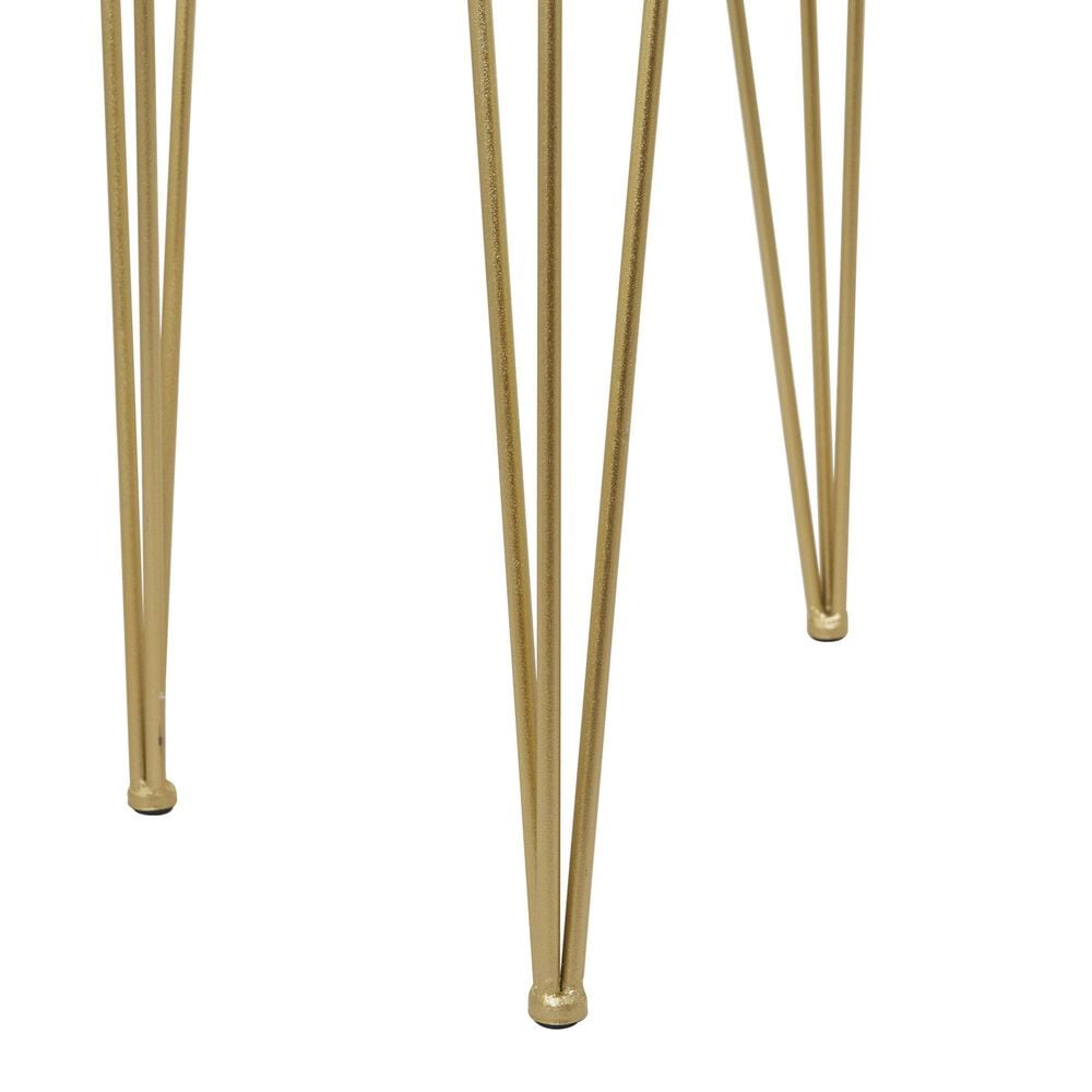 Maple and Jade Planter with Removable Stand in Gray and Gold Satin &#40;Set of 2&#41;, , large