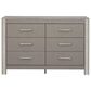 Ashley Surancha 6-Drawer Dresser in Gray, , large