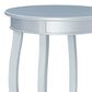 Linon Home Decor Rainbow Round Side Table in Silver, , large