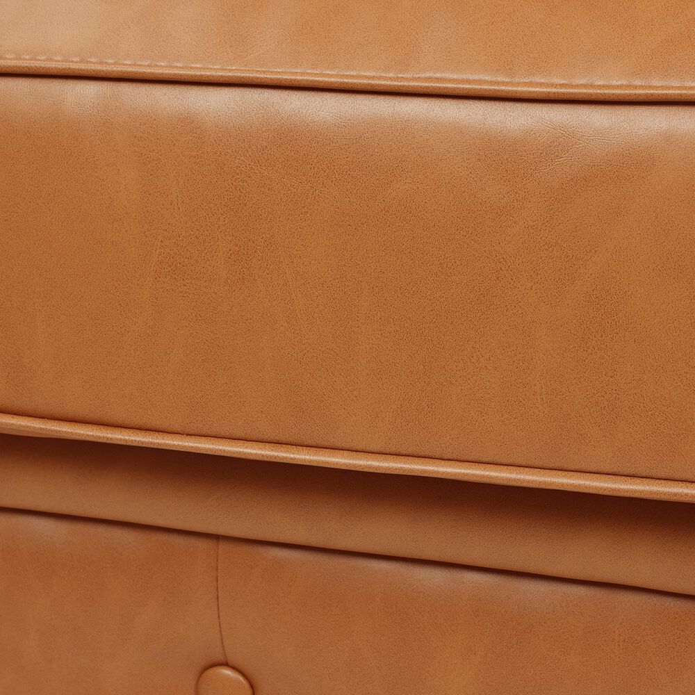 Jennifer Taylor Home Winston Accent Armchair in Caramel Tan Brown NFM