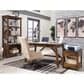 Ashley Baldridge 3-Piece Office Desk Set in Rustic Brown, , large