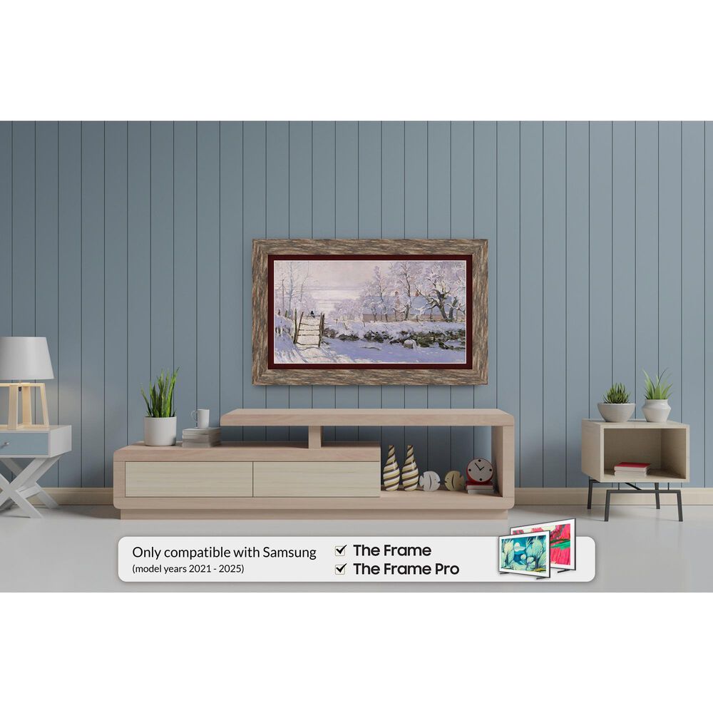 Deco TV Frames Premiere 75" Frame Bezel for Samsung the Frame TV in Distressed Barnwood, , large