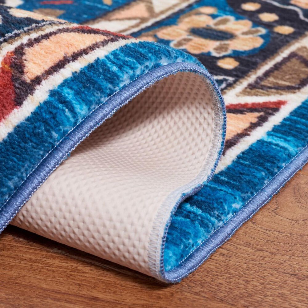 Safavieh Riviera 7&#39;9&quot; x 10&#39; Blue and Black Area Rug, , large