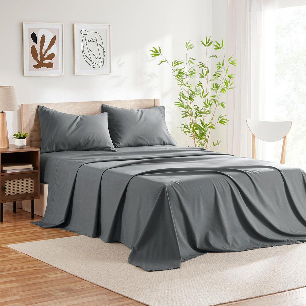 Sanders Collection Premium Bamboo 4-Piece King Sheet Set in Grey, , large