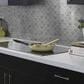 Shaw Geoscape Fan Dark Gray 11.02" x 10.83" Ceramic Mosaic Sheet, , large