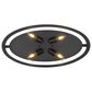Golden Lighting Channing 24" Flush Mount in Matte Black, , large