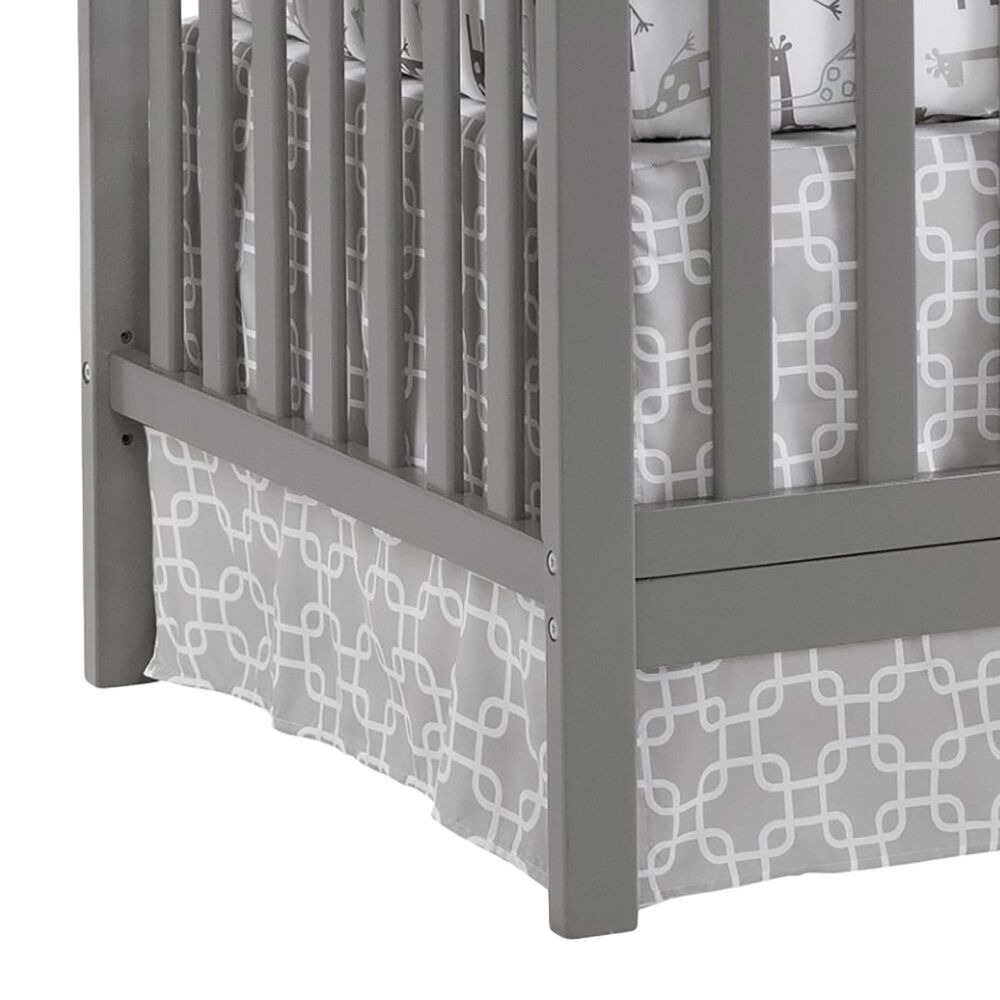 Oxford Baby Lazio 4-In-1 Convertible Crib in Dove Gray, , large