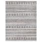 Surya Pompei Brown, Off-White, Light Gray, Black, Dark Blue and Charcoal 10" x 14" Area Rug, , large