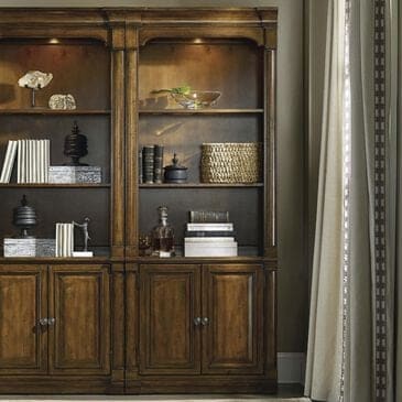 Hooker Furniture Tynecastle Bunching Bookcase in Warm Chestnut, , large