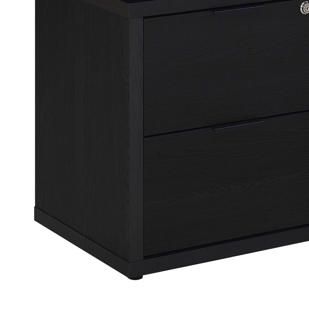 Coaster Westpark 3-Shelf Bookcase with USB and Lockable Drawer in Black, , large