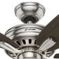 Hunter Newsome 52" Ceiling Fan with 3 Lights in Brushed Nickel, , large