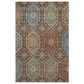 Dalyn Rug Company Silk Road Chocolate, Ivory, Gold, Copper, Gray, Taupe and Blue 10" x 14" Area Rug, , large