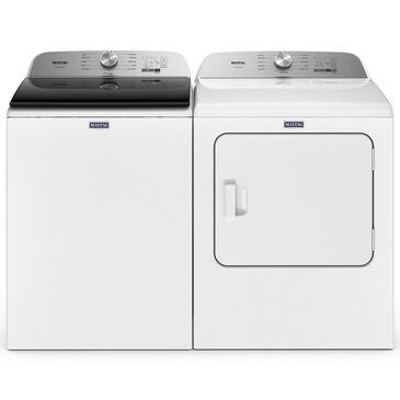Maytag Pet Pro Top Load Washer and Gas Dryer Laundry Pair in White , , large