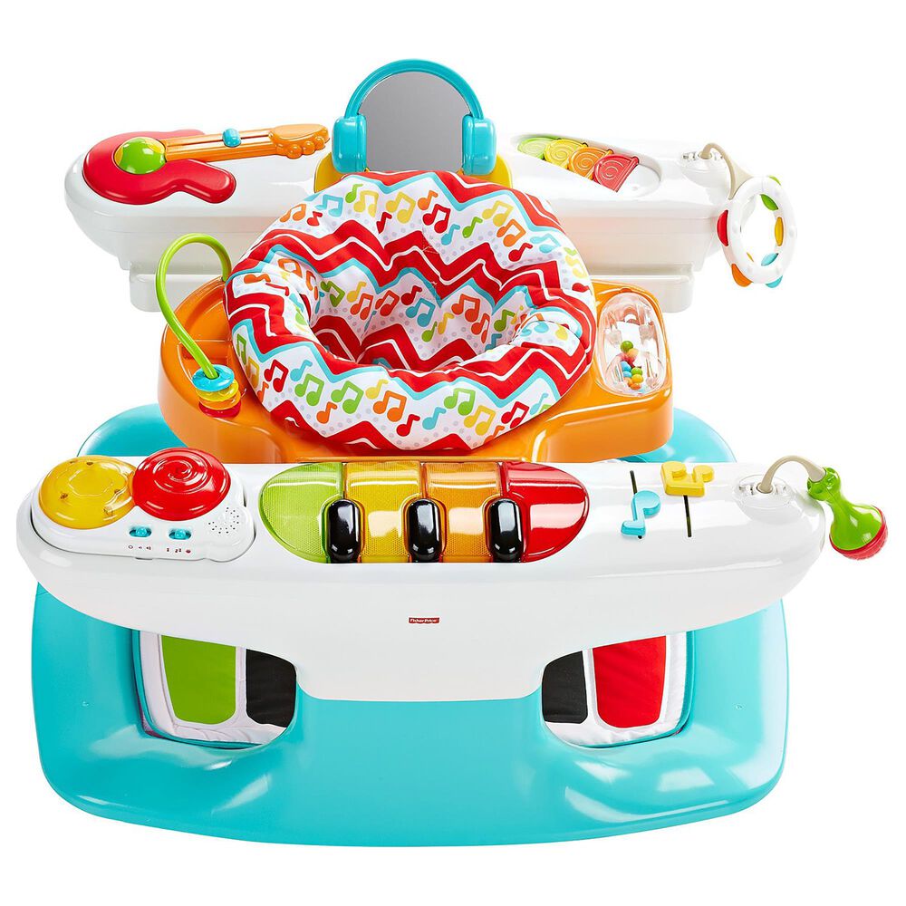 Fisher-Price 4-In-1 Step and Play Piano Stationary Walker, , large