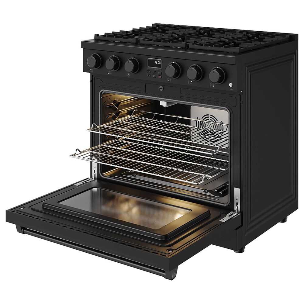 Thor Kitchen 6 Cu. Ft. Contemporary Professional Freestanding Gas Range in Black, , large