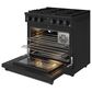 Thor Kitchen 6 Cu. Ft. Contemporary Professional Freestanding Gas Range in Black, , large