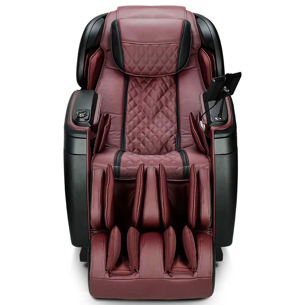 Cozzia Massage Chair in Burgundy and Pearl Black, , large