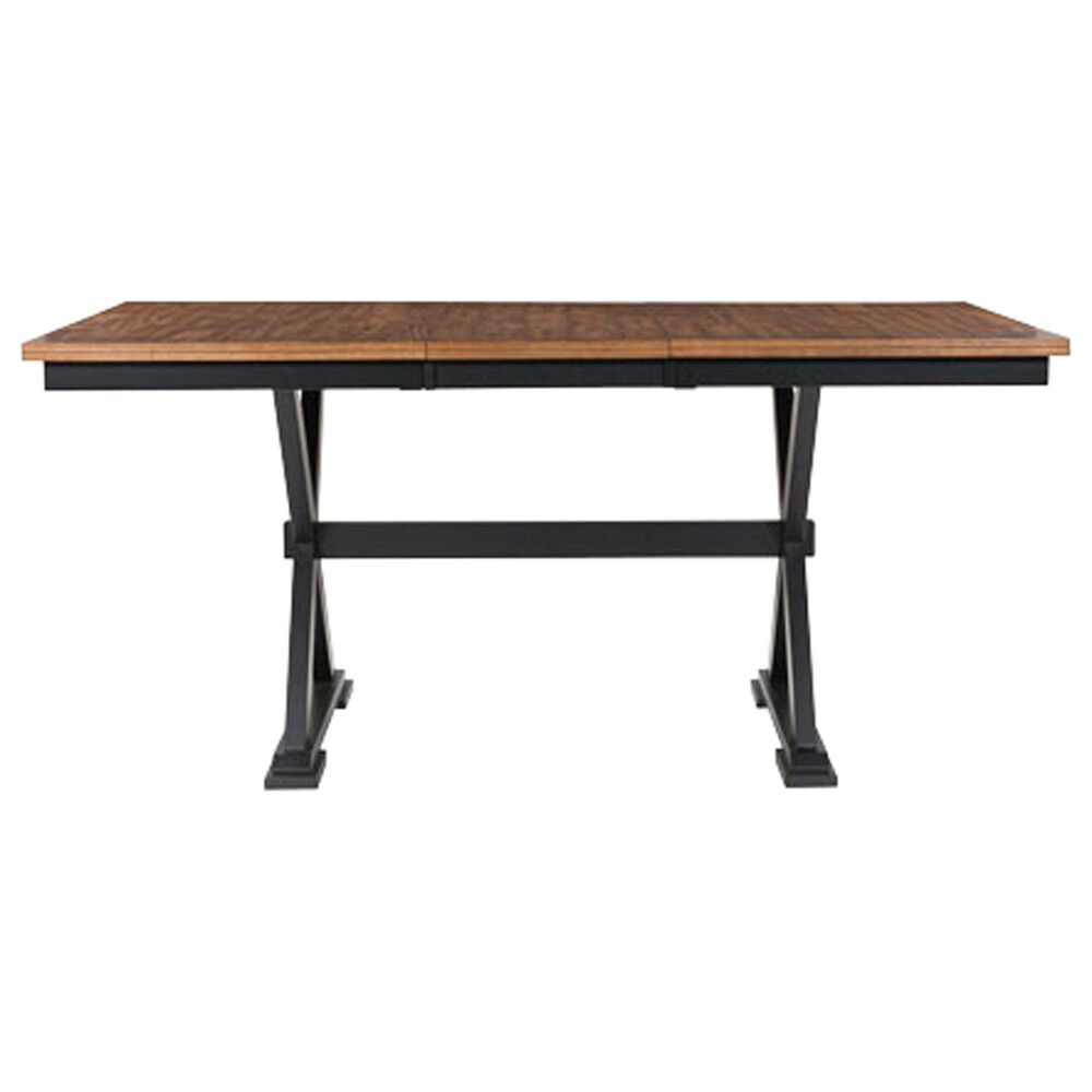 Ashley Wildenauer Counter Height Table with 18" Butterfly Leaf in Brown and Black - Table Only, , large