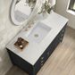 James Martin Vanities Myrrin 48" Vanity in Carbon Oak with 3 cm Lime Delight Quartz Top, , large