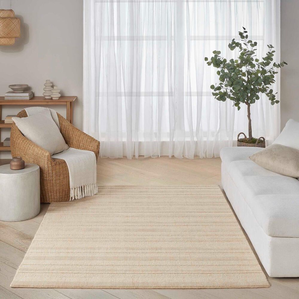Nourison Pure Multi Weave Camel 4&#39; x 6&#39; Area Rug, , large