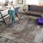 Surya Cardiff CDF-2305 Medium Gray, Light Blue, Mustard, Dark Blue, Dusty Pink and Rust 5" x 7"5" Area Rug, , large