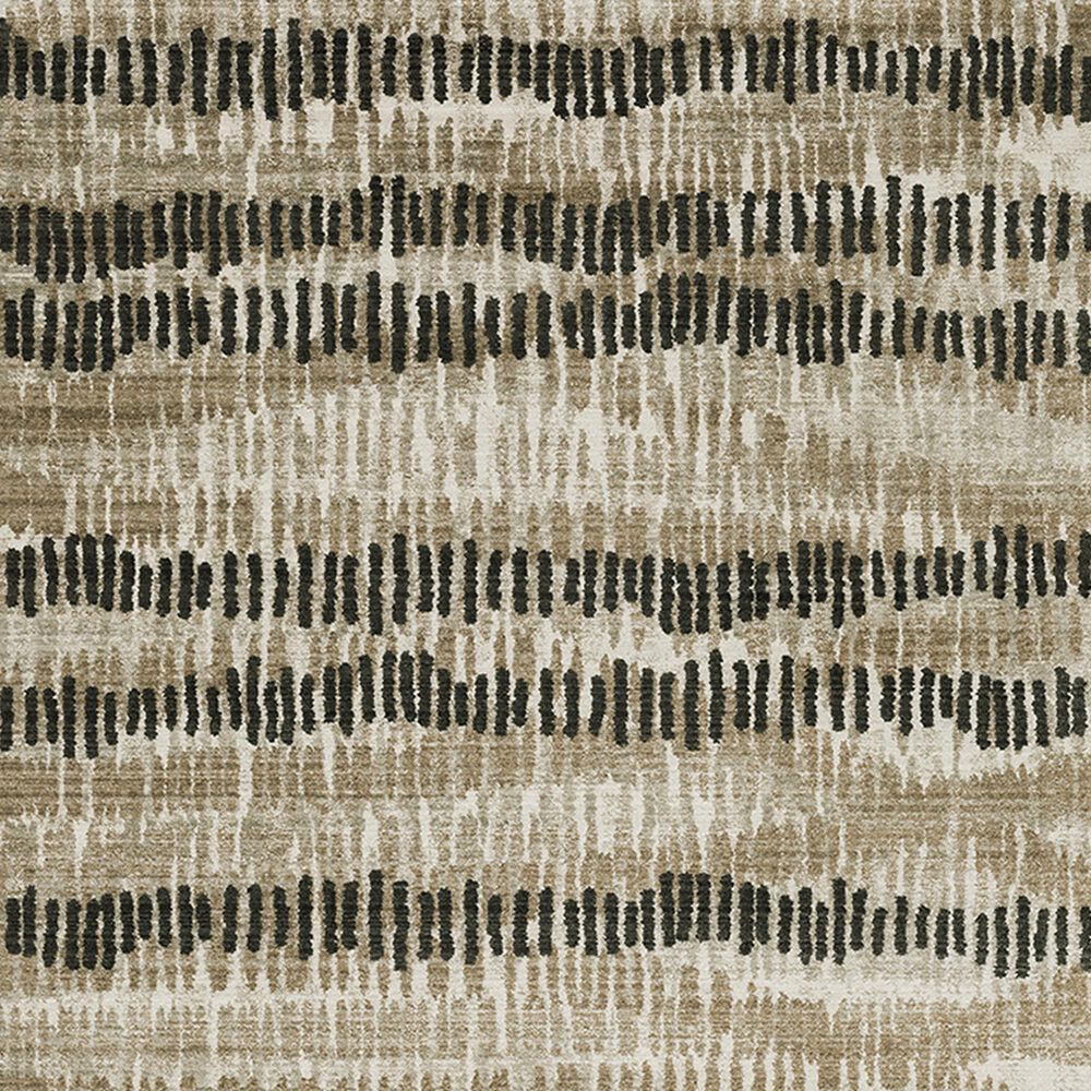 Oriental Weavers Bauer Abstract Geometric 2&#39;3&quot; x 7&#39;6&quot; Beige Runner, , large