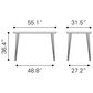 Zuo Modern Deus Counter Table in Black/Gold, , large